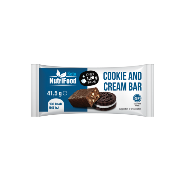 Nízkosacharidová tyčinka s příchutí cookie and cream