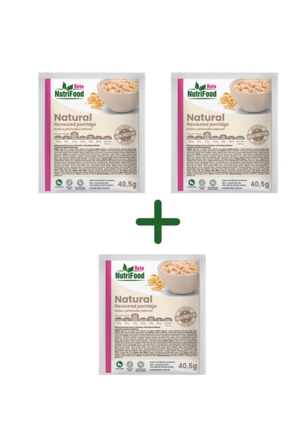 Proteinová kaše Natural 2+1 ZDARMA